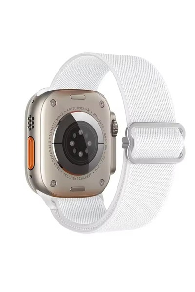 Alstrap Apple watch 4-5-6-7-8-9-10 Se Ultra Uyumlu 44-45-46-49mm Kumaş Elasti...