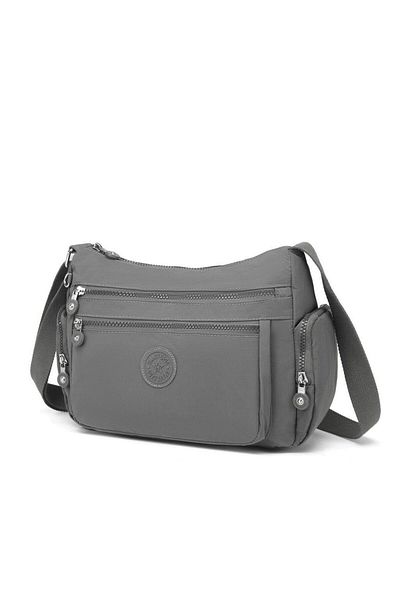 SMART BAGS Krinkle Fabric Women Messenger Bag Smart Bags 1115 K.Grey