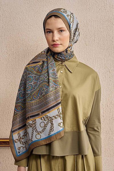 ED Scarf Μπεζ Celebrity Lustre Σαλ