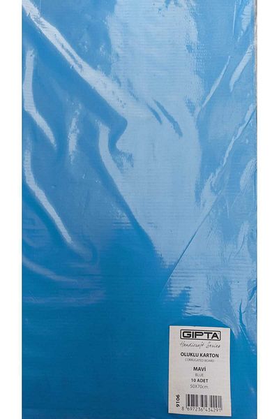 Gıpta Blue 50X70 Corrugated Cardboard - 10 Pieces