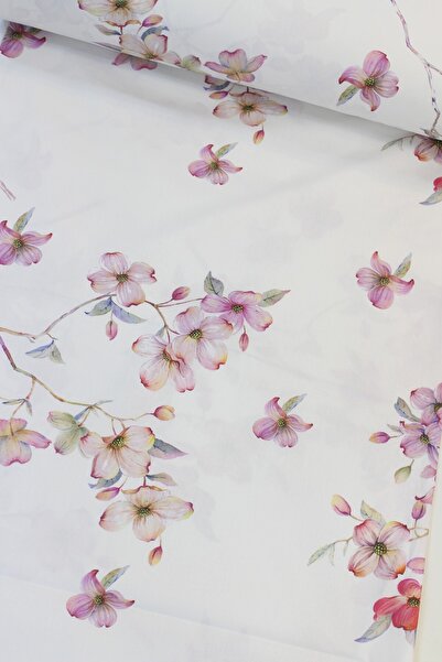 Vera Bahar Dalı Dijital Baskı Nevresimlik Poplin Kumaş