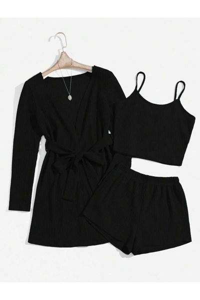 bella bonita Set pijamale și rochii cu bretele din 3 piese - Bürümcük