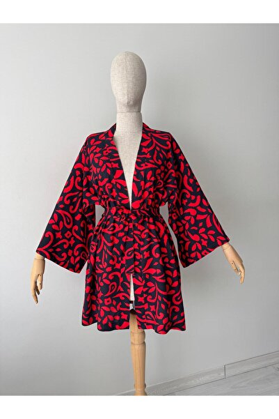 BEJ DOKU KİMONO / PAREO / % 100 PAMUK