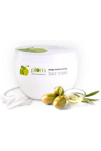 PLUM Hair Mask, Olive & Macadamia Mega Moisturizing Hair Mask
