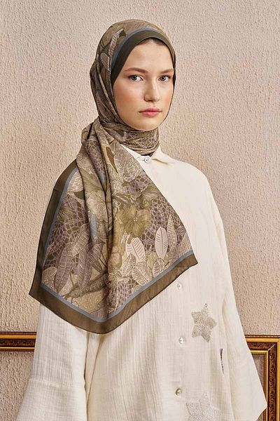 ED Scarf Celebrity Fiorenza Σάλι - Χακί