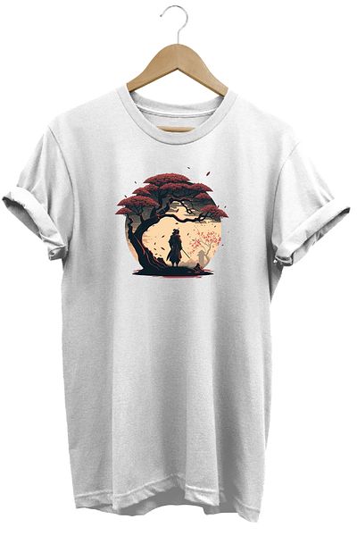 remonz Μπλουζάκι με στάμπα Samurai 100% βαμβάκι