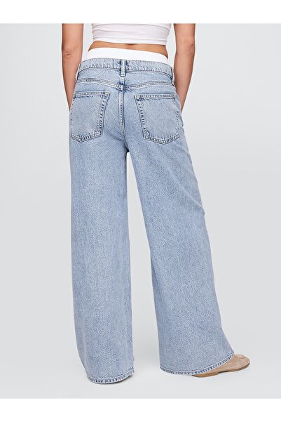 GAP KadınMid Rise UltraSoft Boxer Baggy Jean Pantolon