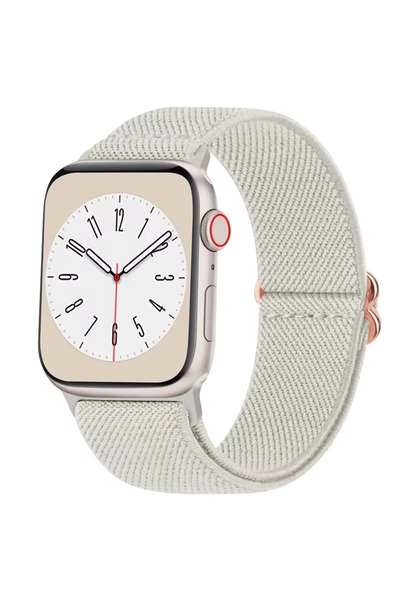Alstrap Apple watch 11-10 42mm seri 4-5-6-7-8-9 Uyumlu 38-40-41mm Kumaş Elast...