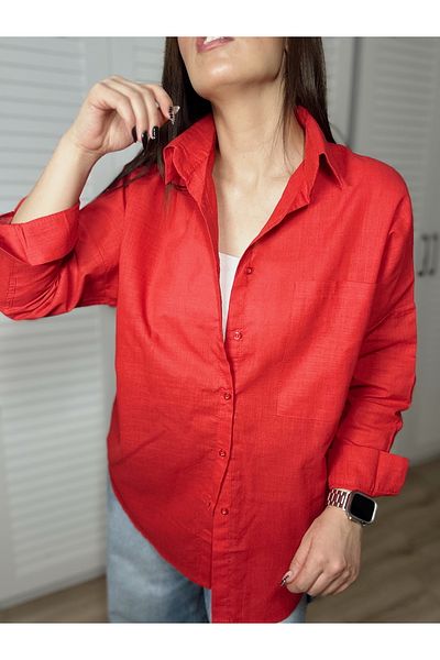 anka women Women's Owersize Linen Shirt