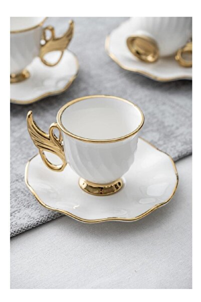 ACAR Kaı-06331 Jade 6 Kahve Fincan Takımı