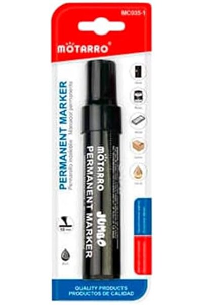 MOTARRO أقلام تحديد دائمة ذات رأس رفيع أسود للكتابة والرسم والوسم وأعمال يدوية