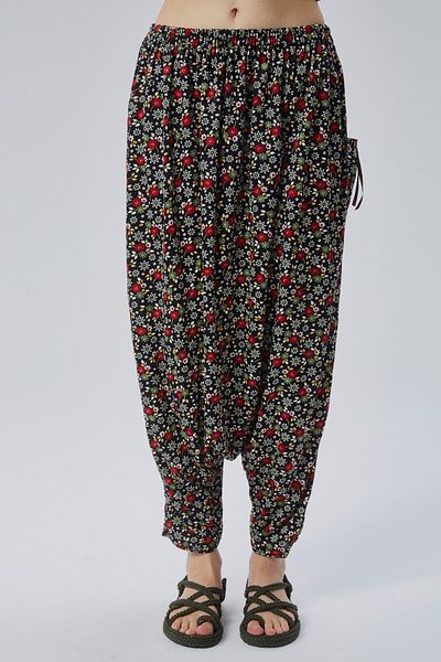 MD Pepa Floral Motif Women's Jersey Shalwar Comfortable Daily Use Local Oversize Elastic