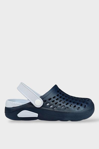 Liger Παντόφλες Unisex Comfort Eva Sole ΣΚΟΥΡΟ ΜΠΛΕ - ΛΕΥΚΟ