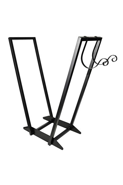 Abronya Soba Odunluğu Dekoratif Şömine Yanı Metal Odunluk