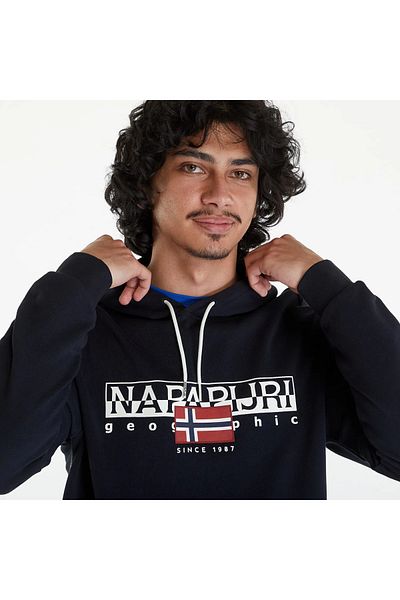 Napapijri Ανδρικό μαύρο φούτερ b-aylmer Napapijri