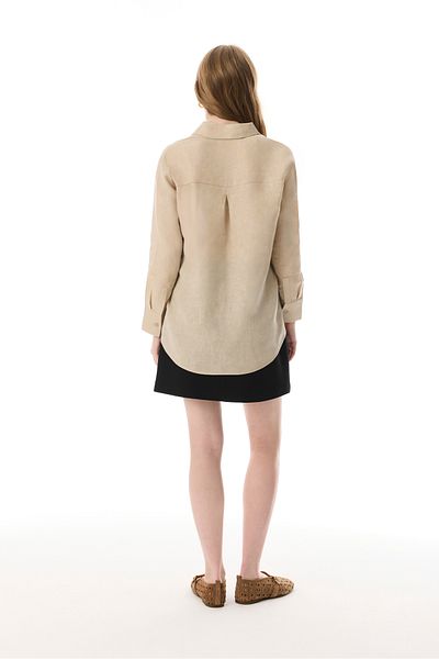 Mudo Regular Fit Long Sleeve Linen Shirt