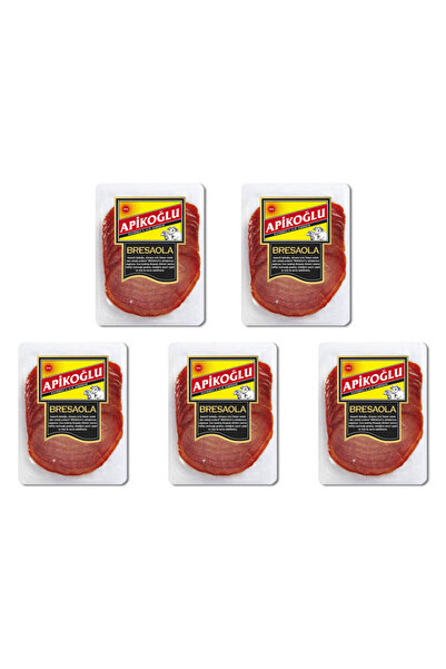 Apikoğlu Dilimli Italyan Lezzeti Dana Bresaola 70 Gr. Beşli Paket (TOPLAM 350 GR.)