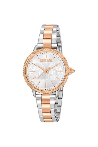 Just Cavalli Ceas de damă JC1L259M0095 Animalier Ton Rose Gold cu cadran argintiu
