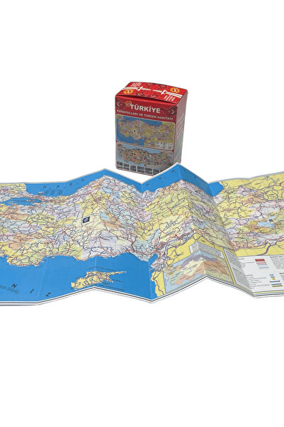 AND TÜRKİYE KARAYOLLARI VE TURİSTİK HARİTASI KATLAMALI (ÖĞRENCİ BOY 33X68 CM)