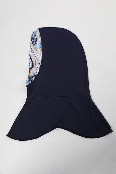 Plistre 2156_patterned Full Covered 3-Piece Hijab Swimsuit