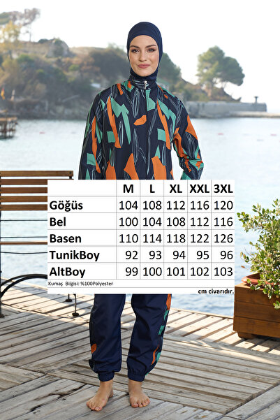 REMSA Paraşüt Tam Kapalı Tesettür Mayo 25963 Lacivert