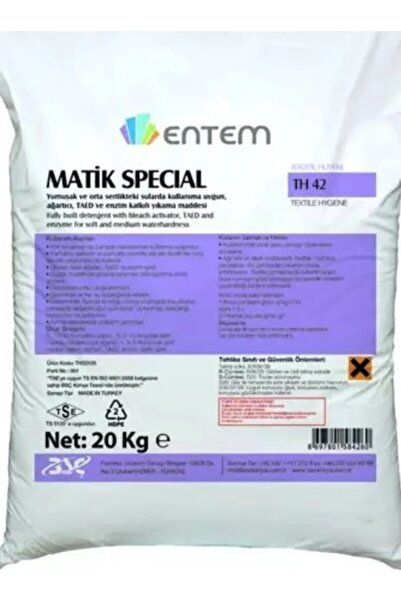 ENTEM Matik Special Çamaşır Makinesi Deterjanı 20kg
