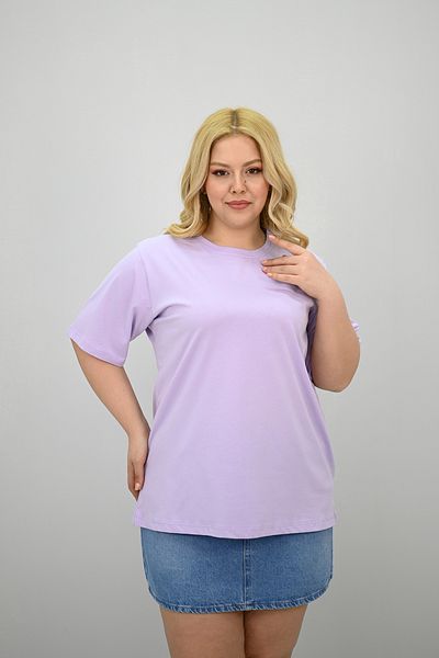 Koza Butik Women's Large Size Short Sleeve Crew Neck Oversize T-Shirt 1963-25