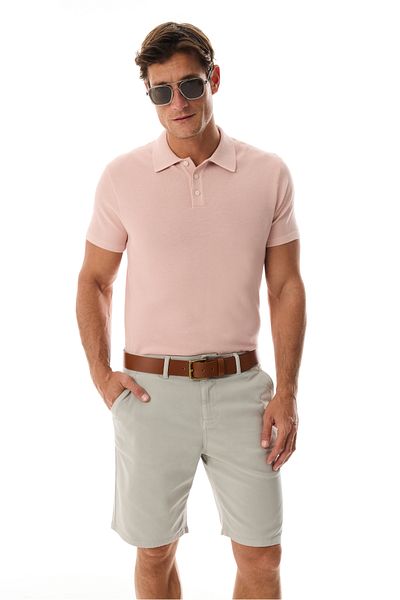 Mudo Polo Collar Short Sleeve Knitwear Sweater