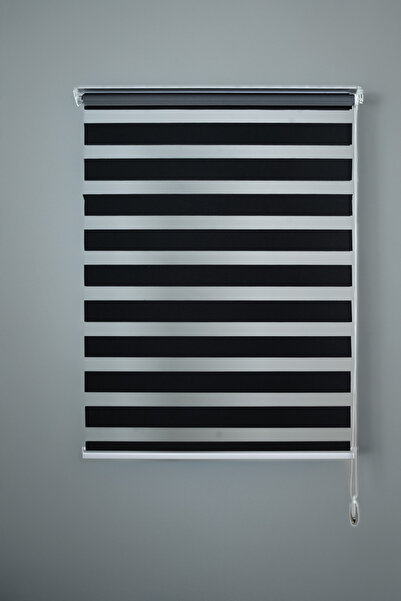 Mihomemi Siyah Zebra Perde Modern Tasarım, Güneş Geçirmez Stor Perde