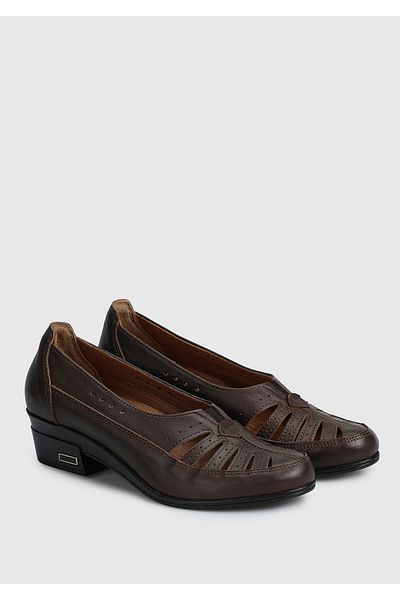 Eclipse Women's Brown Leather Shoes