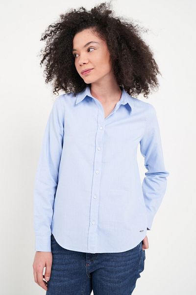 Timeout Women's solid color shirt with applied logo