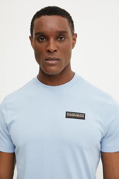 Napapijri Tricou albastru deschis pentru bărbați s-iaato Napapijri