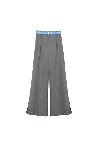 OllaCollection Denim Detailed Gray Trousers