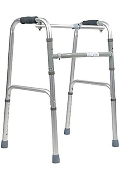 Jianliang مشاية محمولة قابلة للطي مع ارتفاع قابل للتعديل للبالغين أو كبار السن أو الأشخاص ذوي الاحتياجات الخاصة