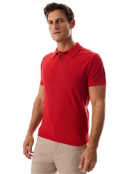 Mudo Polo Collar Short Sleeve Knitwear Sweater