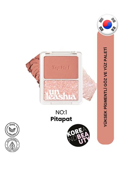 UNLEASHIA Tap Me Palette Duo No:1 - Shimmer and Matte Eyeshadow Palette