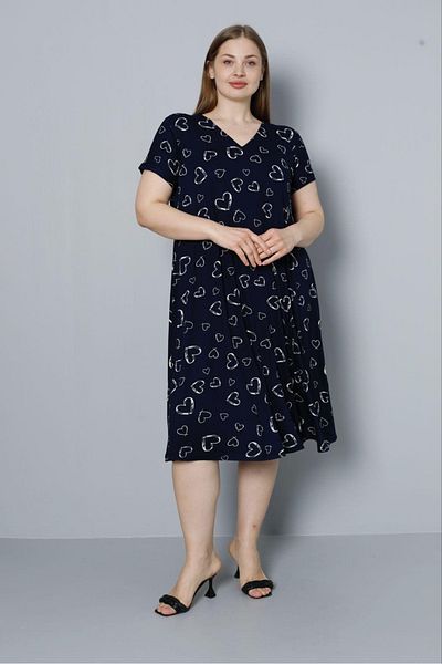 ZBTEKS Rochie de vară cu decolteu în V din lycra și viscoză