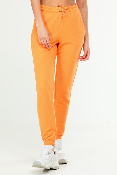 speedlife Orange Regular 100% Cotton Elastic Leg - Women's Basic Sweatpants