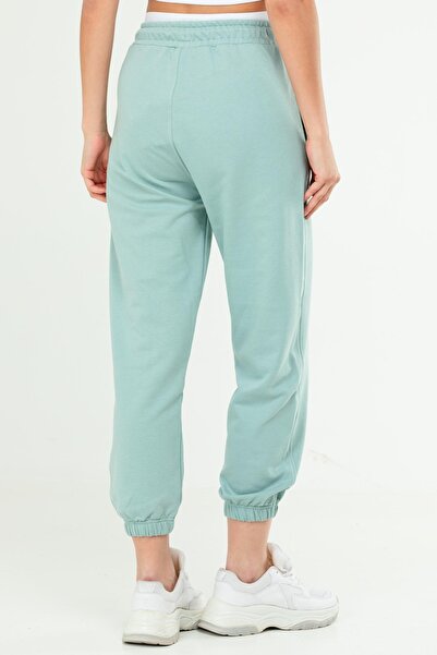 speedlife Oversize Basic Cotton High Waist Rubber Leg Women's Tracksuit Bottom Sd1000