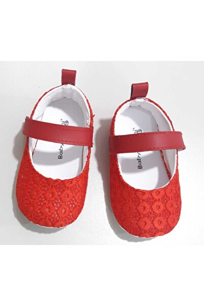 Sönmez Baby ÜZERİ DANTEL İŞLEMELİ KIZ BEBE PATİK EV BABETİ