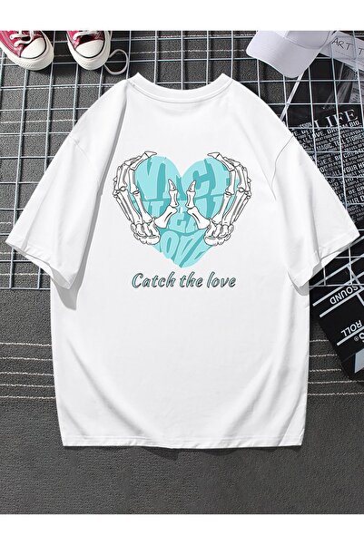 Bengi Clothing تي شيرت مطبوع بأكمام قصيرة وقصة كبيرة الحجم