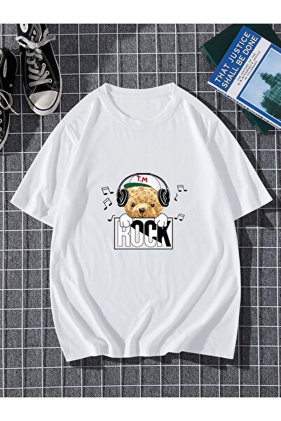 Bengi Clothing تي شيرت مطبوع بأكمام قصيرة وقصة كبيرة الحجم