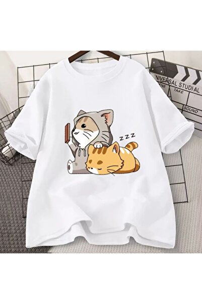 Jose Clothing Tricou imprimat cu mânecă scurtă cu croială supradimensionată