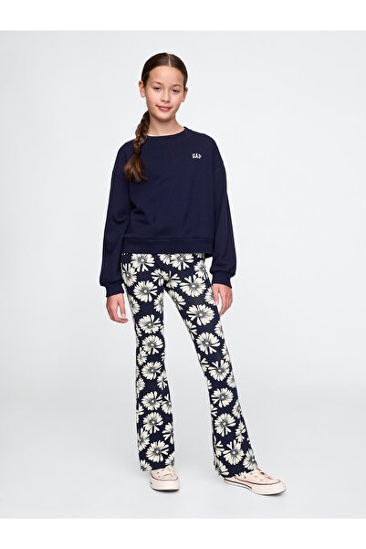 GAP Kız Çocuk Lacivert Flare Legging Tayt