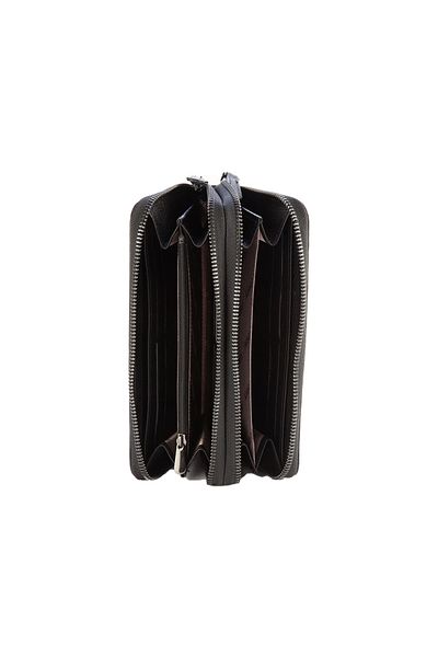 Karalı Deri Unisex Portfolio Black Genuine Leather Black Bc401-1