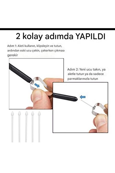 gökmer Samsung Galaxy Tabs10/S10 Fe/S10Ultra/S10Plus Replacement Pen Tip 5 Pcs (Does Not Dirty the Screen) S Pen Compatible
