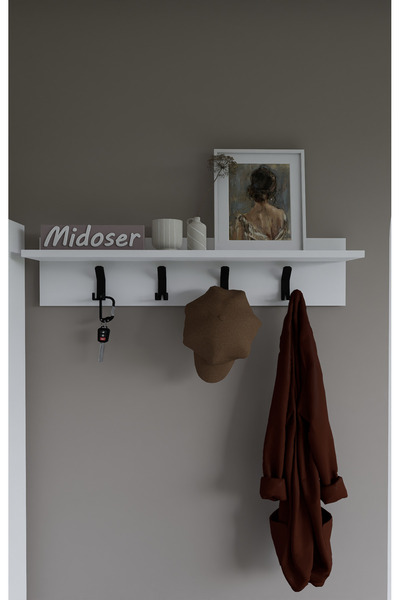 midoser Lucas Portmanto Duvar Askılığı Elbise Askılığı 90 Cm