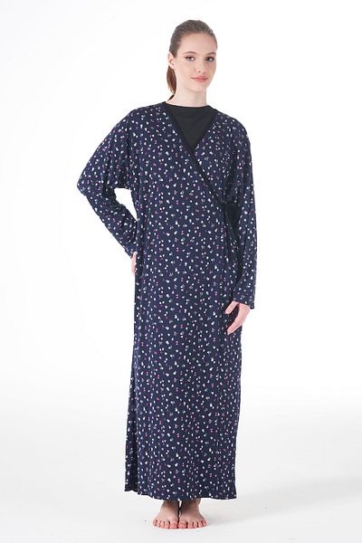 REMSA Γυναικείο φόρεμα προσευχής Navy Blue Viscose 25247