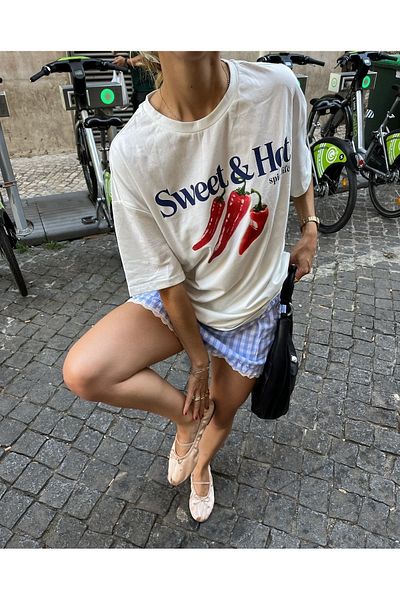 Bengi Clothing Μπλουζάκι με κοντό μανίκι με στάμπα