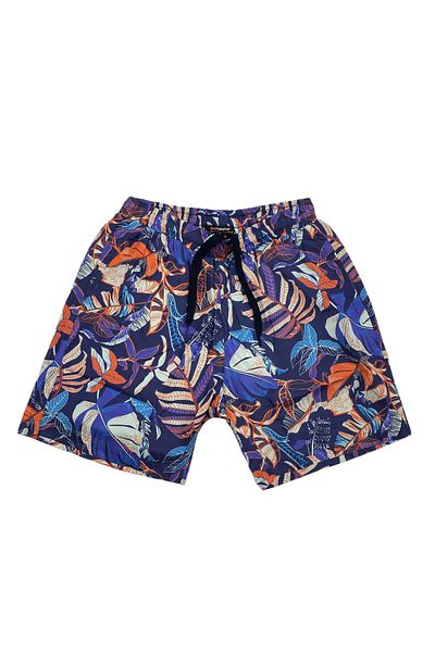 Masimar Men's Printed Three Pocket Quick Dry Swimwear Sea Shorts